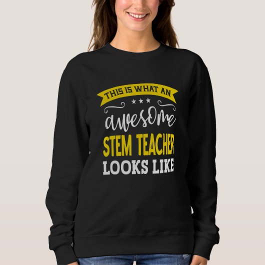 Stem Teacher Job Title Employee Funny Worker Stem  Trui (Voorkant)