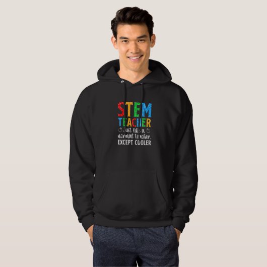 STEM Teacher Science Technology Engineering Math Hoodie (Voorkant volledig)