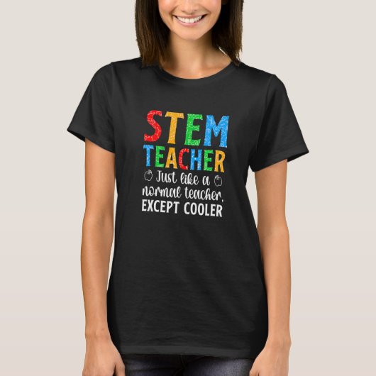 STEM Teacher Science Technology Engineering Math T-shirt (Voorkant)