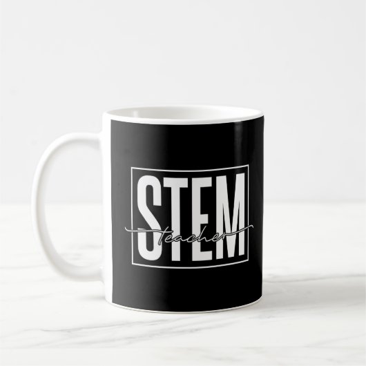Stem Teacher Science Technology Engineering Wiskun Koffiemok (Links)