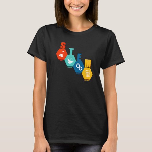 Stem Teacher Science Technology Engineering Wiskun T-shirt (Voorkant)