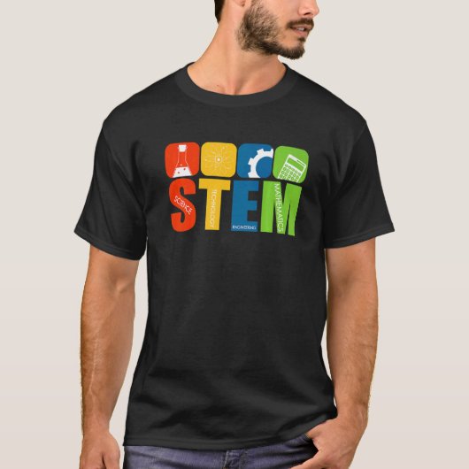 Stem Teacher Science Technology Engineering Wiskun T-shirt (Voorkant)