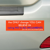 stem tegen alle gevestigde exploitanten bumpersticker (Op auto)