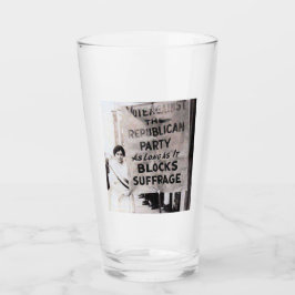 "Stem tegen de Republikeinse Partij" Suffrage Glas