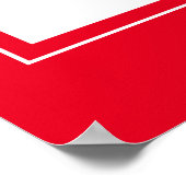 Stem tekst in vlag kleuren Rood Naam kandidaat Poster (Hoek)