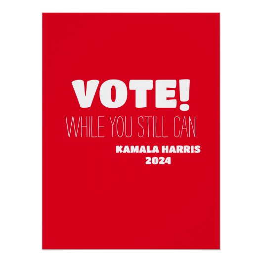 STEM! Terwijl je nog steeds kunt Kamala Harris 202 Perfect Poster (Voorkant)