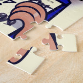 Stem Trump Bleke Gele Jigsaw Puzzel (Zijkant)