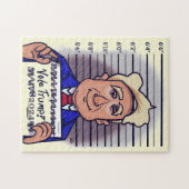 Stem Trump Bleke Gele Jigsaw Puzzel (Horizontaal)
