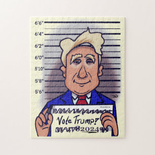 Stem Trump Bleke Gele Jigsaw Puzzel