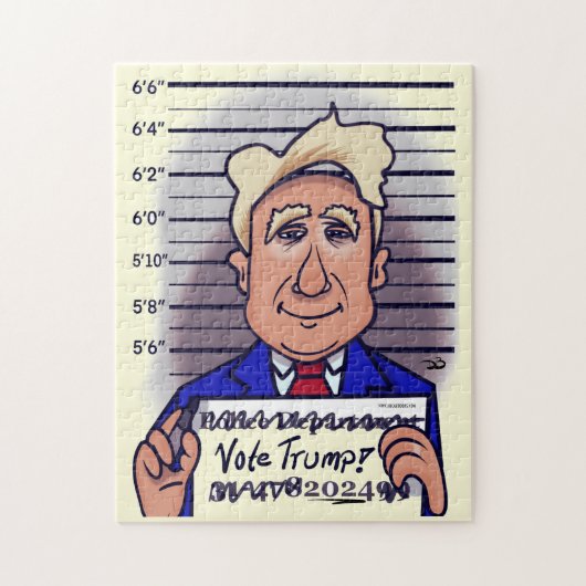 Stem Trump Bleke Gele Jigsaw Puzzel (Verticaal)
