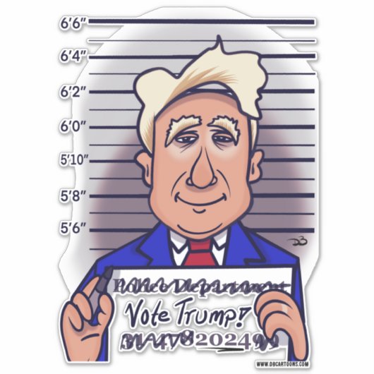 Stem Trump Custom Cut Stickers (Voorkant)