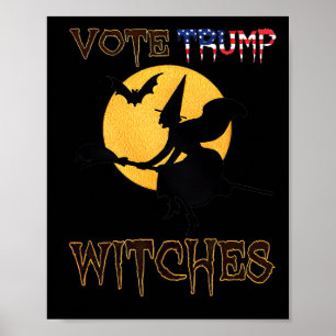 Stem Trump Heksen Halloween Poster