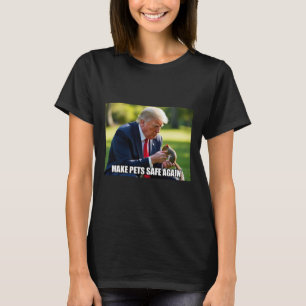 Stem Trump Mega Maak Huisdieren Veilig Again Recht T-shirt