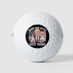 Stem Trump Red Onze Huisdieren Katten Honden 2024 Golfballen