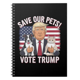 Stem Trump Red onze huisdieren katten honden 2024  Notitieboek