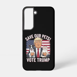 Stem Trump Red onze huisdieren katten honden 2024 Samsung Galaxy Hoesje