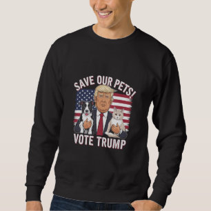 Stem Trump Red onze huisdieren katten honden 2024  Trui