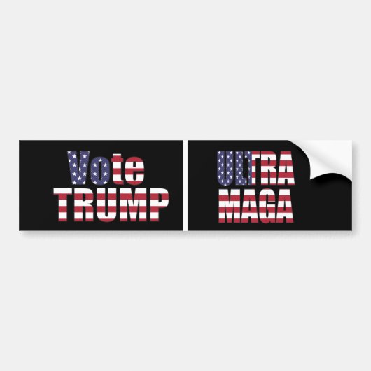 STEM TRUMP REPUBLIKEINS PRESIDENT 2024 GROOT-VEREN BUMPERSTICKER (Voorkant)