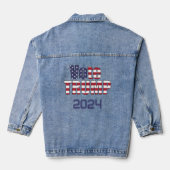 STEM TRUMP SUPPORTER DENIM JACKET (Achterkant)