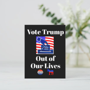 Stem Trump uit ons leven Briefkaart