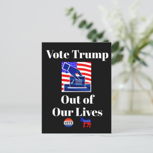 Stem Trump uit ons leven Briefkaart (Staand voorkant)