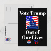 Stem Trump uit ons leven Briefkaart (Voorkant / Achterkant)