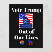 Stem Trump uit ons leven Briefkaart (Voorkant)