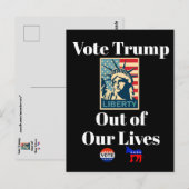 Stem Trump uit ons leven Briefkaart (Voorkant / Achterkant)