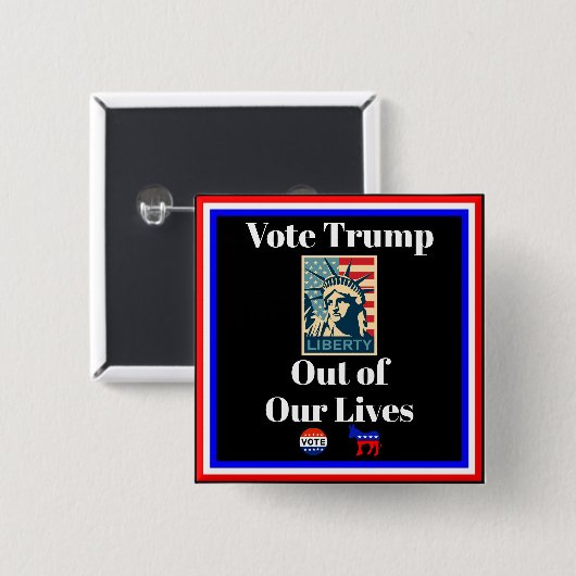 Stem Trump uit ons leven Button (Voorkant /achterkant)