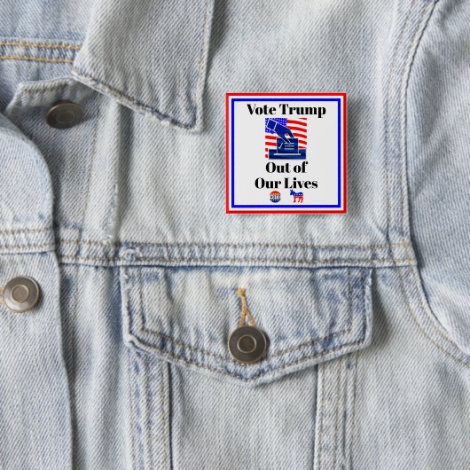 Stem Trump uit ons leven Button (In situ)