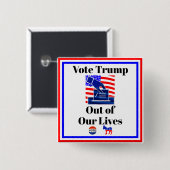 Stem Trump uit ons leven Button (Voorkant /achterkant)