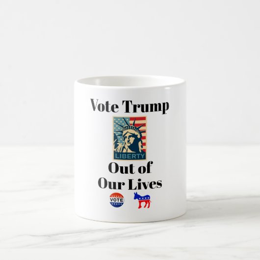 Stem Trump Uit Ons Leven Koffie Mok (Center)