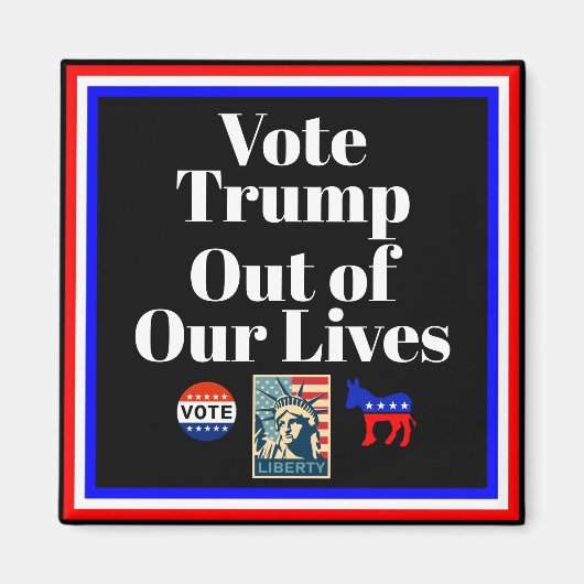 Stem Trump uit onze levens magneet (Voorkant)