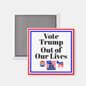 Stem Trump uit onze levens magneet (Voorkant / Achterkant)
