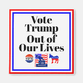 Stem Trump uit onze levens magneet (Voorkant)