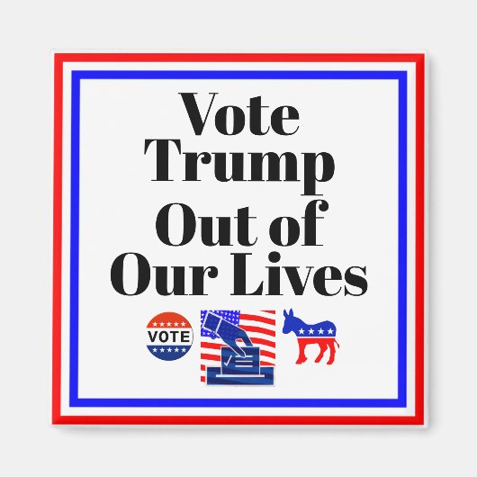 Stem Trump uit onze levens magneet (Voorkant)