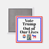 Stem Trump uit onze levens magneet (Voorkant / Achterkant)