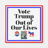 Stem Trump uit onze levens magneet (Voorkant)