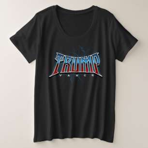 Stem Trump Vance elektrisch duo 2024 Verkiezingen Grote Maat T-shirt