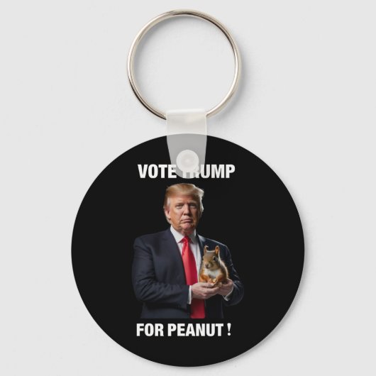 Stem Trump Voor Peanut De Eekhoorn 5 Sleutelhanger (Voorkant)
