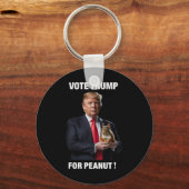 Stem Trump Voor Peanut De Eekhoorn 5 Sleutelhanger (Voorkant)