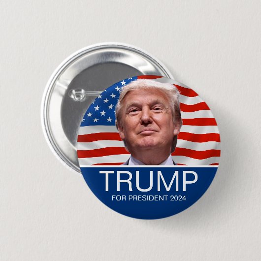 STEM Trump voor President 2024 Ronde Button 5,7 Cm (Voorkant /achterkant)