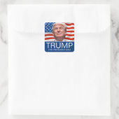STEM Trump voor President 2024 Vierkante Sticker (Tas)