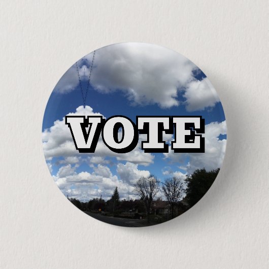 STEM (U kunt het woord wijzigen) Ronde Button 5,7 Cm (Voorkant)