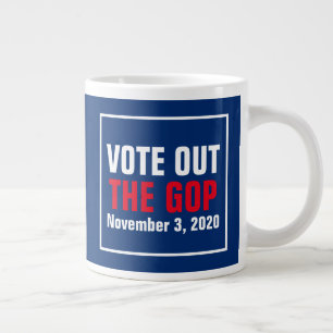 Stem uit de GOP 2024 verkiezing Rood Wit Blauw Grote Koffiekop
