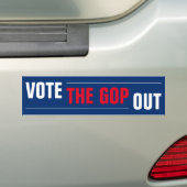 Stem uit rood wit blauw bumpersticker (Op auto)