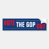 Stem uit rood wit blauw bumpersticker (Voorkant)