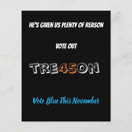 Stem uit TRE45ON Flyer (Voorkant)