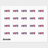 Stem USA Sterren Ronde Sticker (Vel)