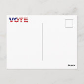 Stem uw land hangt ervan af briefkaart (Achterkant)